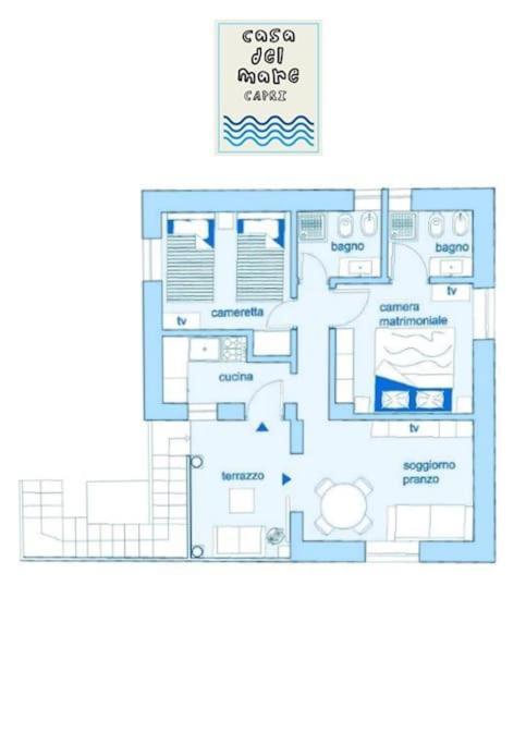 卡普里Casa Del Mare别墅 外观 照片